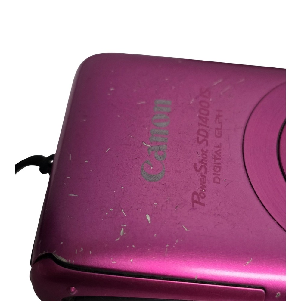 Canon PowerShot SD1400 IS 14.1MP Digital ELPH Camera Pink w/4x Zoom - Picture 13 of 16